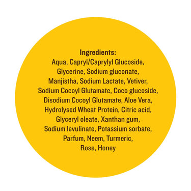 SoulTree Ayurvedic Indian Rose Face Wash With Turmeric & Honey For Dry to Normal Skin - Heals and Prevents Blemishes, Deeply Hydrates, and Nourishes Naturally-120ml